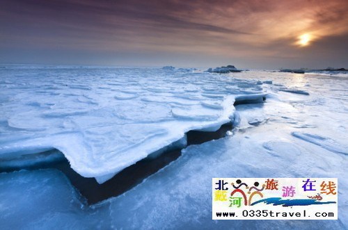 冰封渤海，極地景觀-自駕拍攝北戴河冰海
